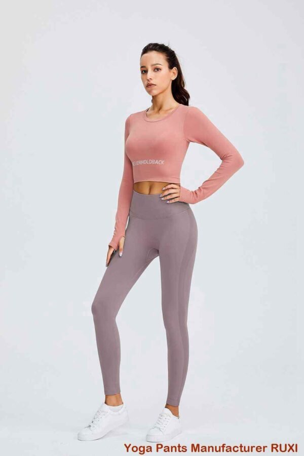 Czarne legginsy modelujące brzuch  Slim Fit RUXI pl428