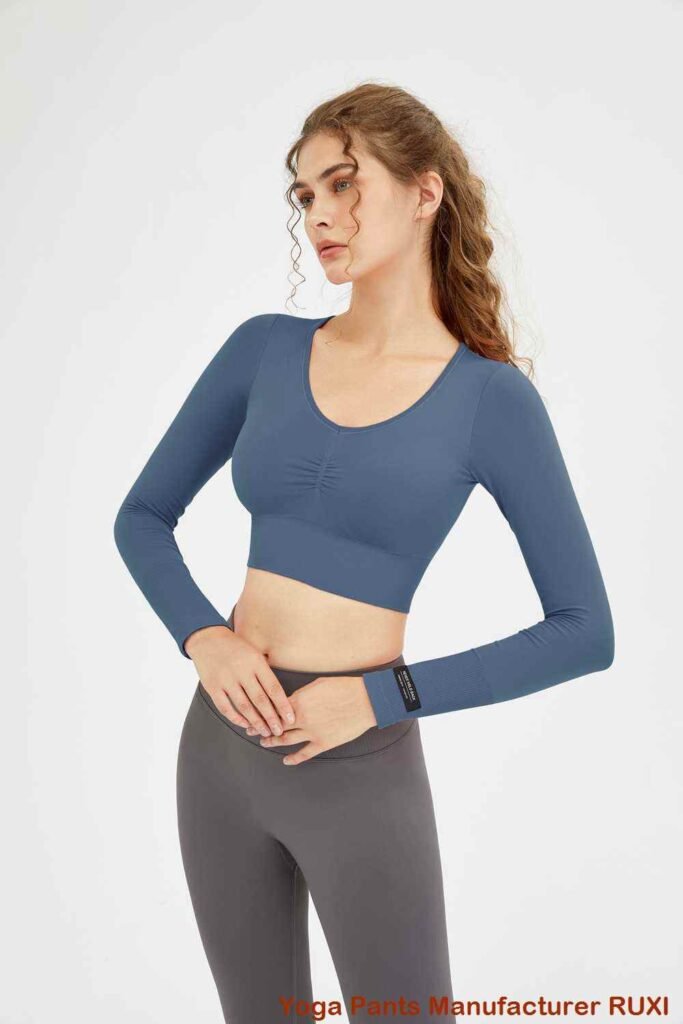 Leginsy Capri Plus Size z kieszeniami RUXI pl301