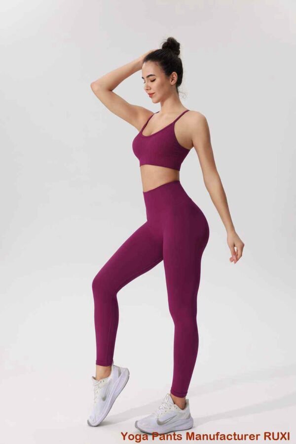 Leginsy Capri Plus Size z kieszeniami RUXI pl301