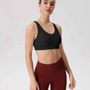 Biustonosz sportowy w kratkę dla aktywnego stylu życia